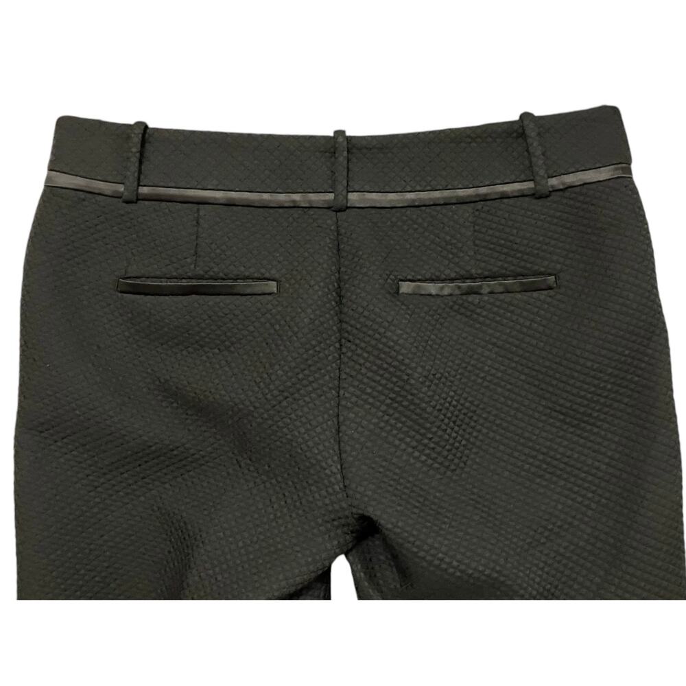 Ann Taylor Loft Women's Black Marisa Quilted Texture 26" Inseam Ankle Pants SZ 6 - Picture 3 of 9